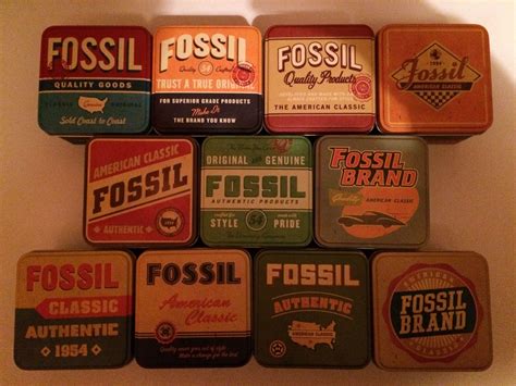 fossil watch tin cans